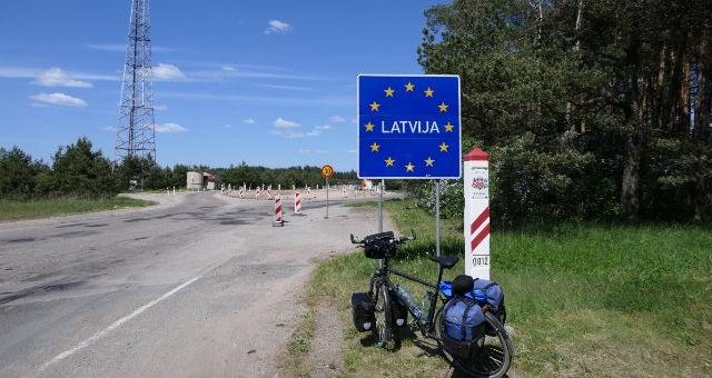 Grenze von Litauen nach Lettland