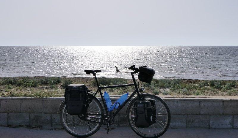 Fahrrad-Meer-Bild