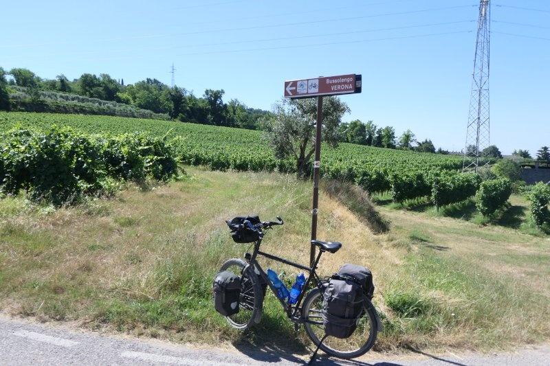 Fahrradweg nach Verona